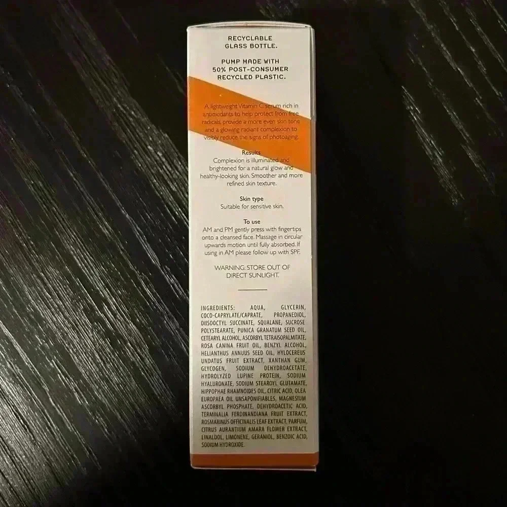 NWT Ren Clean Skincare Glow and Protect Serum Full Size 1.02 oz New in Box